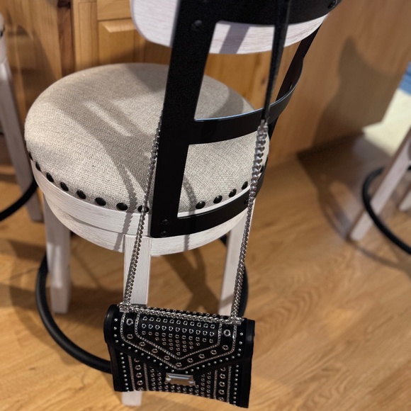 Michael Kors Whitney Studded Leather Shoulder Bag - Black - Picture 14 of 15